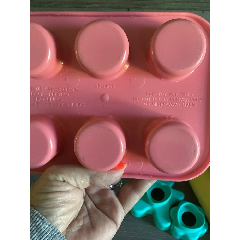 Vintage Little Tikes Baking Set Cupcake Pan Rolling Pin Cookie Cutters
